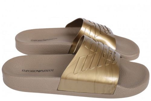Šľapky X4PS02 zlatá - Emporio Armani zlatá 44