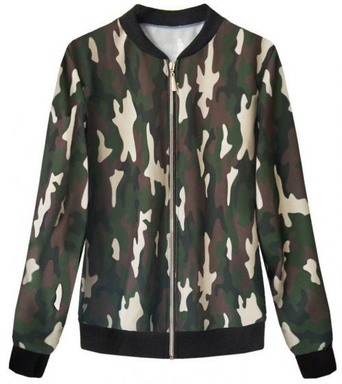 Moro dámska mikina typu bomber (261 / 1ART) zelený jedna veľkosť