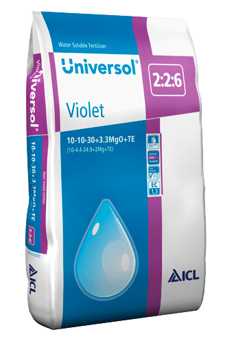 ICL Universol 10-10-30+3,3Mgo+TE Fialový 25 Kg