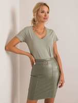 Základné dámske khaki tričko S