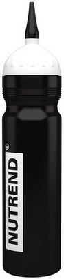 Nutrend bidon športová fľaša 1000 ml - čierna s hubicí