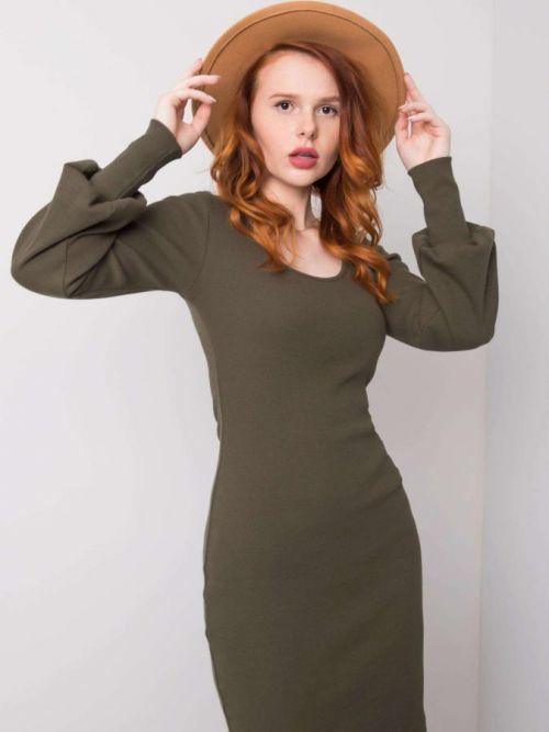 Khaki šaty RUE PARIS khaki S / M