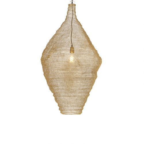 Orientálna závesná lampa zlatá 60 cm - Nidum L.