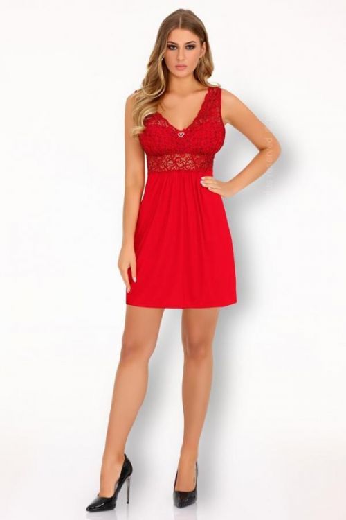 Vášnivá košieľka Imchaella red - LivCo Corsetti červená S / M