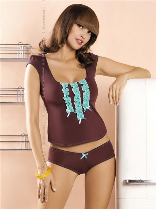 Súprava Gossip top + shorts - Obsessive podľa obrázku L / XL