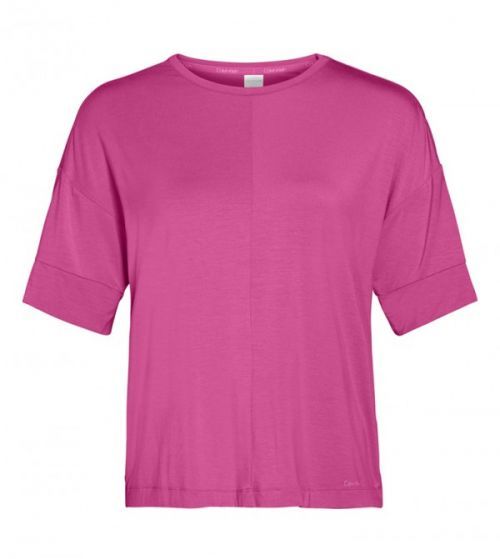 Dámske spacie tričko - 000QS6410E BM6 - Calvin Klein ružová XS