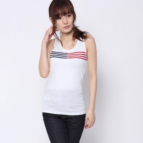 Dámsky top Tank top UW0UW00895 - Tommy Hilfiger biela S