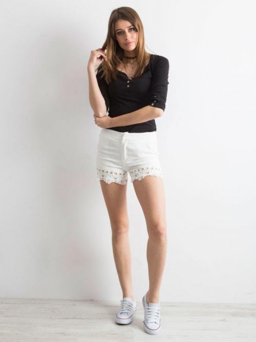 Elegantné kraťasy Ecru S