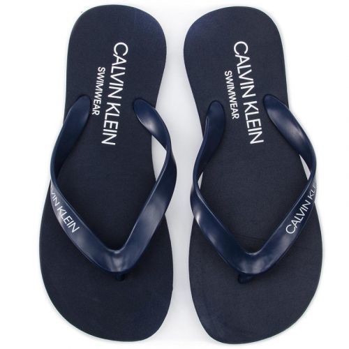Plážové žabky Flip-Flops Sandals KM0KM00341 - Calvin Klein tmavo modrá 41/42