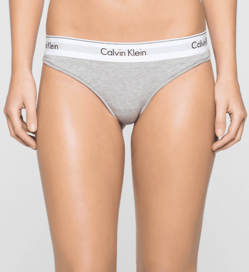 Tangá F3786E-020 šedá - Calvin Klein šedá L