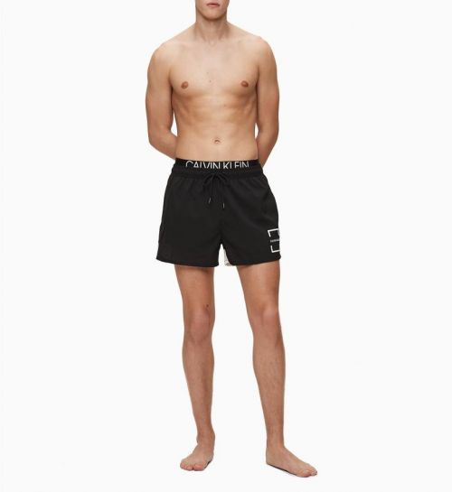 Pánske plavky KM0KM00436-BEH čierna - Calvin Klein čierna XL