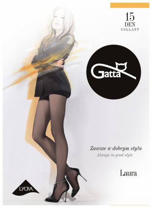 Pančuchové nohavice Gatta Laura 15 den 6-XXL grafit / epizodašedá 6-XXL
