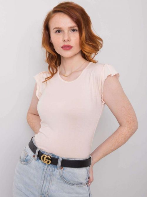 Dámska ľahká broskyňová blúzka RUE PARIS S