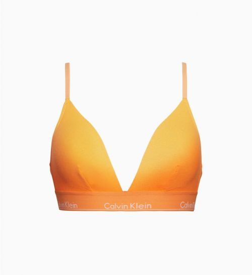 Podprsenka bez kostice QF4252E-6TQ oranžová - Calvin Klein oranžová S