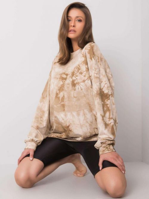 Dámska béžová mikina one size