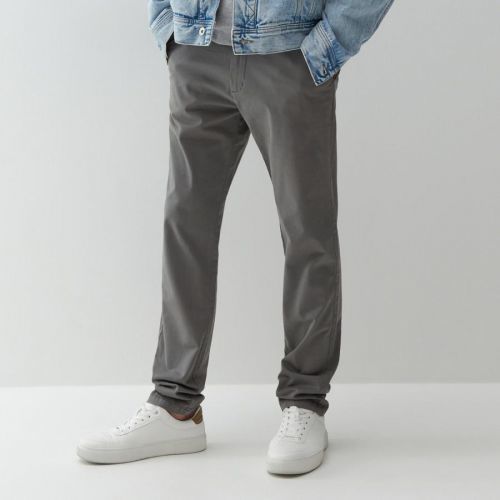 Reserved - Chino nohavice slim - Šedá