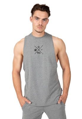 Gorilla wear pánské tílko cisco drop armhole tank top gray/black - s