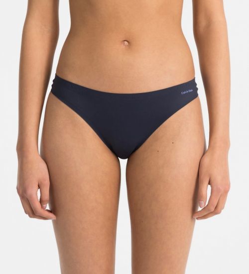 Dámske tangá F3842E-0PP tmavo modrá - Calvin Klein tmavo modrá L