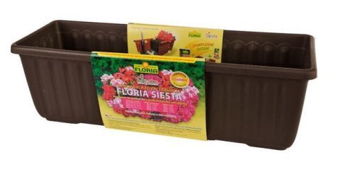 Plastia Samozavlažovacie truhlík 80 cm - Čokoláda