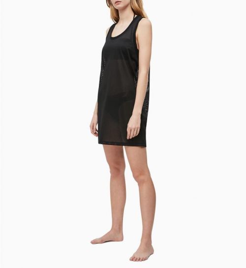 Plážové šaty KW0KW00788-BEH čierna - Calvin Klein čierna L