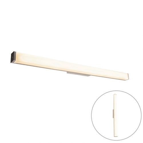 Moderné kúpeľňové nástenné svietidlo oceľové 92 cm IP44 - Cascada