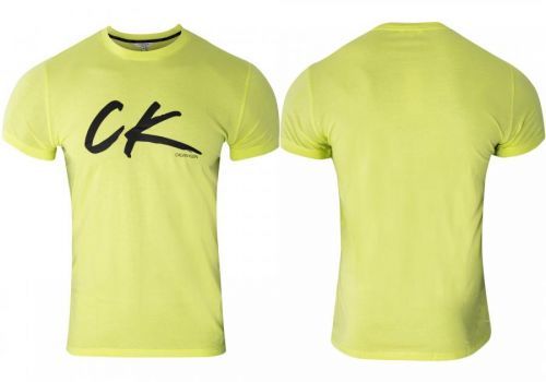 Pánske tričko KM0KM00467-ZAA zelená - Calvin Klein zelená M