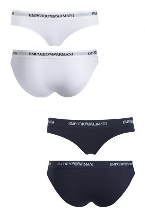 Nohavičky 2pcs 163334 CC317 10410 bílotmavěmodrá - Emporio Armani biela / tmavo modrá XL