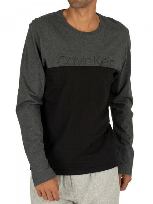 Pánske tričko NM1581E-038 šedá - Calvin Klein šedá M