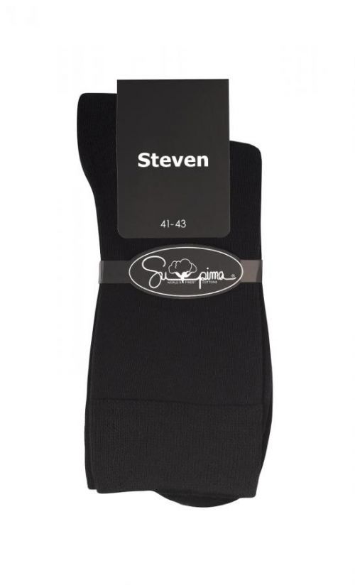 Pánske ponožky Steven art.157 Supima čierna 41-43