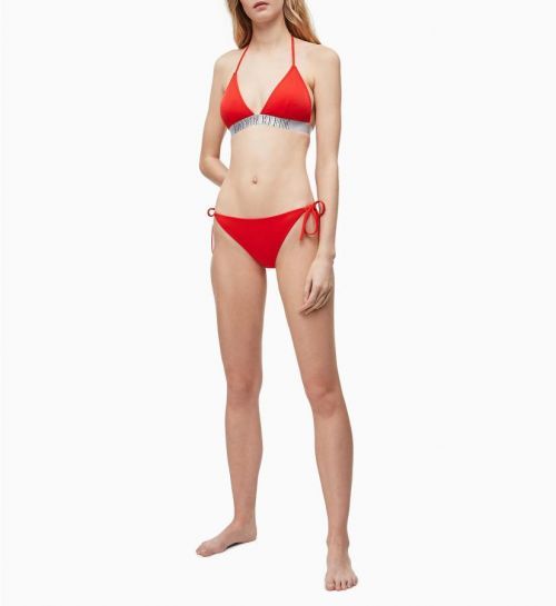 Spodný diel plaviek KW0KW00818-XA7 červená - Calvin Klein červená L