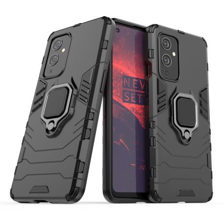 MG Ring Armor plastový kryt na OnePlus 9 Pro, čierne