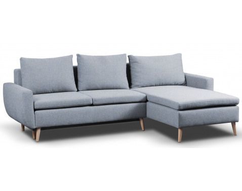 Rohová sedacia súprava Enjoy, béžovo-modrá tkanina%