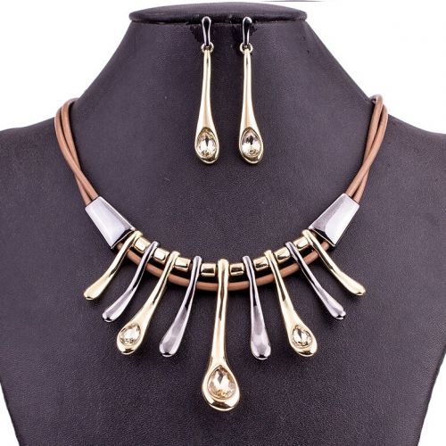 Set Fluture Consort-Sivá/Zlatá KP7704