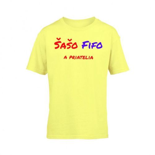 Fifo a Vierka - Tričko Šašo Fifo - Dieťa, Cornsilk, XS