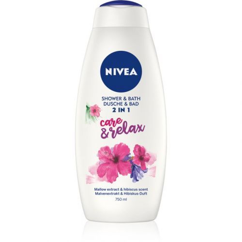 Nivea Care & Relax pena do kúpeľa a sprchový gél 2v1 maxi 750 ml