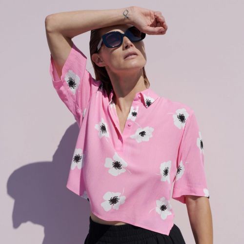Reserved - Ladies` blouse - Ružová