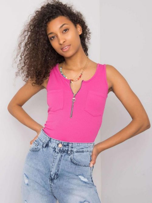 Ružový pruhovaný top one size