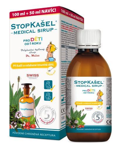 Simply You STOPKAŠEL Medical sirup OD 1 ROKU 100 + 50 ml NAVYŠE
