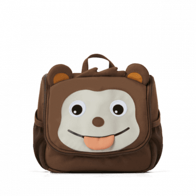 Detská kozmetická taštička Affenzahn Monkey - Brown