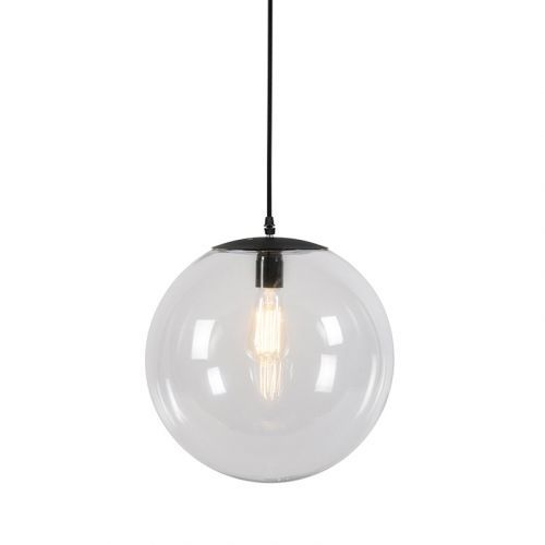 Smart hanglamp transparant 35 cm incl. wifi A60 lichtbron - Pallon