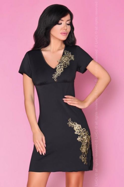 Okúzľujúca košieľka Medea - LivCo Corsetti čierna L / XL