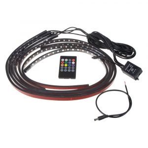 LED RGB podsvietenie vnútorné / vonkajšie - 12V / IR / 4x pásik