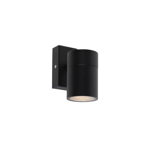 Smart buitenwandlamp zwart RVS IP44 incl. Wifi GU10 - Solo