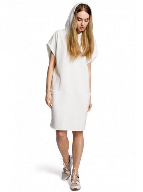 M368 Sleeveless hooded tunic  EU S / M ecru