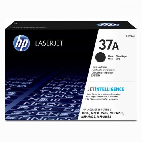 HP originál toner CF237A, black, 11000str., HP 37A, HP LaserJet Enterprise M607n, M607dn, M608, O