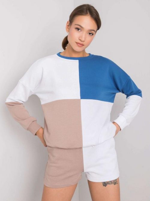 RUE PARIS Tmavo béžová a biela ležérne sada S