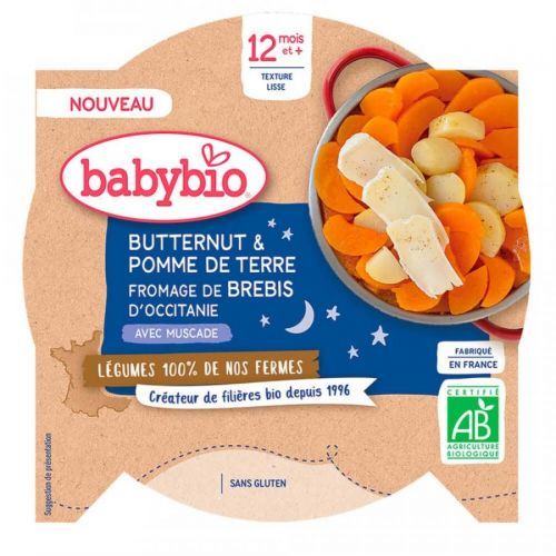 BABYBIO zemiaky maslová tekvica ovčí syr 230 g