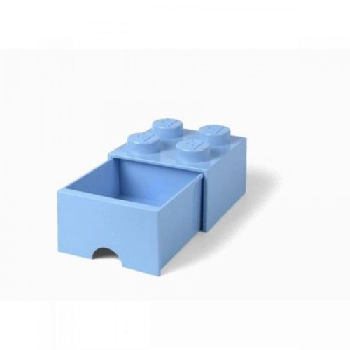 LEGO Úložný box 4 sa zásuvkou Svetlo modrá