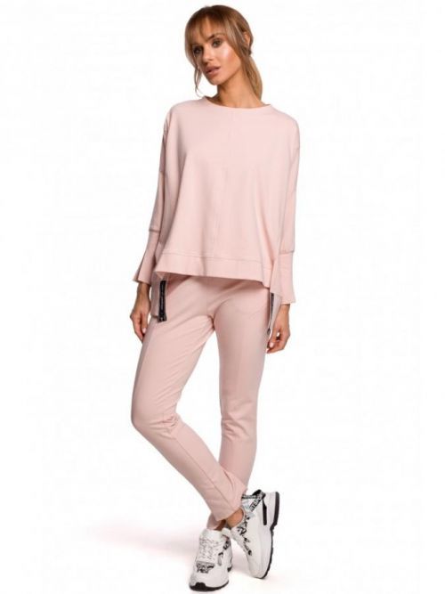 M491 Pullover oversized top with side splits  EU S / M candypink