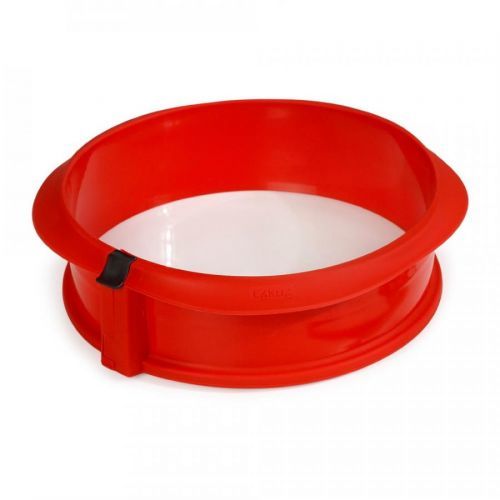 Červená silikónová rozbaľovacia forma na tortu Lékué Springform, ⌀ 23 cm